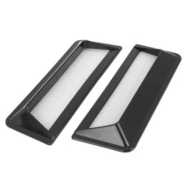X AUTOHAUX 2pcs Air Flow Intake Cover Decorative Air Flow Vent Black for Car