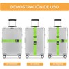 Cuatro Correas para Equipaje (Azul + Naranja + Verde +