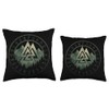 Valknut Symbol Wotan Knot Norse Mythology Viking Throw Pillow