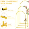 Metal Arch Backdrop Stand Set of 3 with Cover 7.2FT,