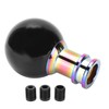 Shift Knob Acrylic Black Color Ball Shape with 3 Plastic