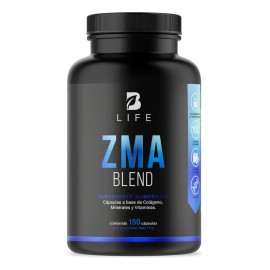 Zma Plus 150 Cáps De Zinc, Magnesio Y B6 Con Colágeno B Life
