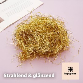 Angel Hair for Christmas & Advent as Decoration and Decoration Approx. 15 g (Gold)
