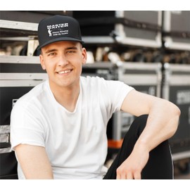 Print4U Master Baiter Baseball Cap Fishermans Fishing Gift for Men & Women Black