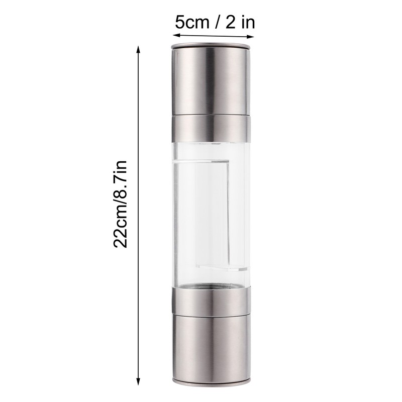 Pepper Grinder Adjustable 2 in 1 Stainless Steel Classy Mill