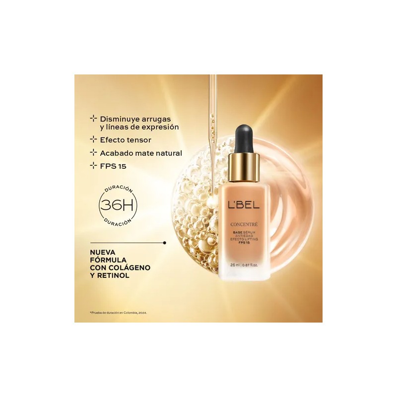 L'bel Base Maquillaje Sérum Antiedad Spf 15