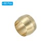 PATIKIL 8mm ID Brass Compression Sleeve Ferrules, 80 Pcs Brass