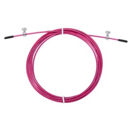PATIKIL 10 ft Quick Jump Rope Replacement Cable 2.5 mm Professional Skipping Rope Steel Wire Replacement for High Speed Jump Ropes Pink