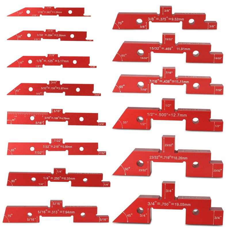 Esdabem 14 Setup Blocks Woodworking for router table saw accessories