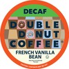 Double Donut Decaf French Vanilla Coffee Pods, Medium Roast Single