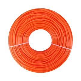 COEWUR 1 Roll Trimmer Line 2.4 mm x 100 m Nylon Mowing Line Round Cross Section Brush Cutter Thread Trimmer Line for Grass Weeds Lawn Edging Garden Park Yard (Orange)