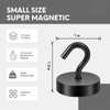 Neosmuk 60lb+ Extra Strong Magnet with Hook for Fridge,Heavy Duty