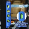 WORKPRO 8” Magnetic Torpedo Level 4 Bubble Vials for 0°/90°/45°/30°