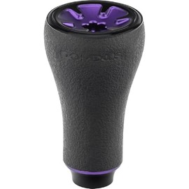 Gomexus Power Knob Compatible with Shimano Daiwa Spinning Reel Handle Knob (TPE-Black Purple, 20 mm)