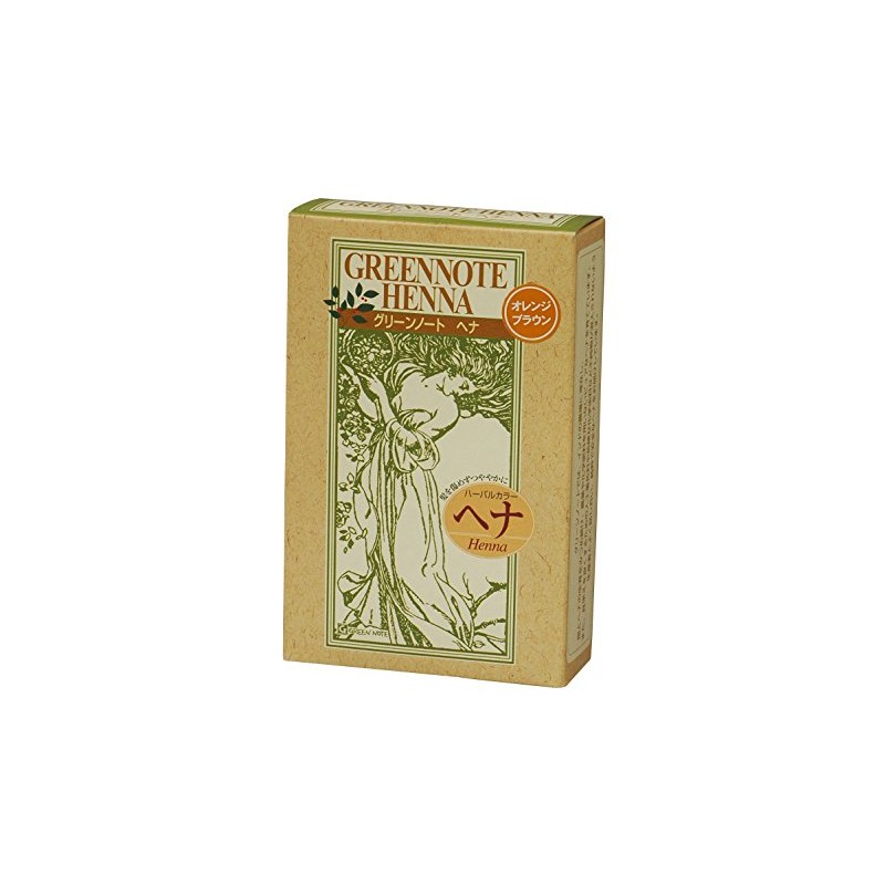 Green note henna Orange Brown