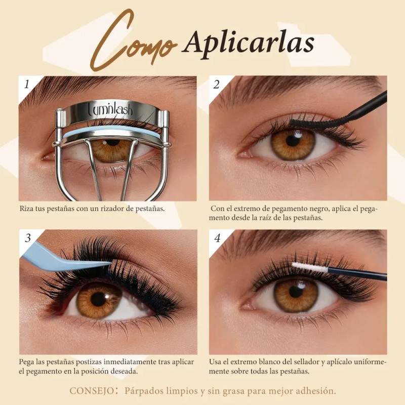 Luminlash Kit De Extensiones De Pestañas 8-16mm