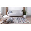 Unique Loom Morocco Collection Abstract Border, Diamond, Bohemian Area Rug