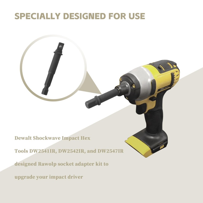 DW2541IR, DW2542IR, DW2547IR for DeWalt Socket Adapter Set, Impact Grade
