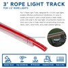 Novelty Lights 10 Pcs 1/2 Inch Rope Light Track Channel,