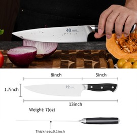 GAIFONGRE Chef Knife, 8-Inch High Carbon Stainless Steel Sharp Kitchen Knife with Ergonomic Handle, Professional Cooking Knife with Luxury Gift Box for Family & Restaurant
