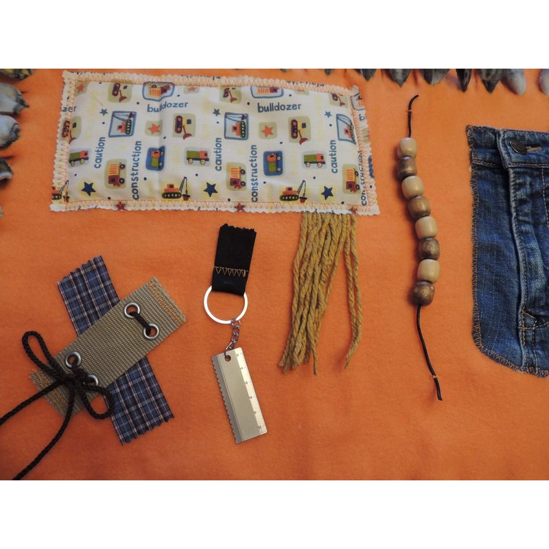 Fidget Blanket Quilt for Dementia Patients-Construction theme