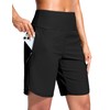 G Gradual Women's 9" Long Swim Board Shorts with Zipper