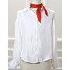 sourcing map Women's Plain Rhombus Neckerchief Scarves Thin Long Neckerchief,