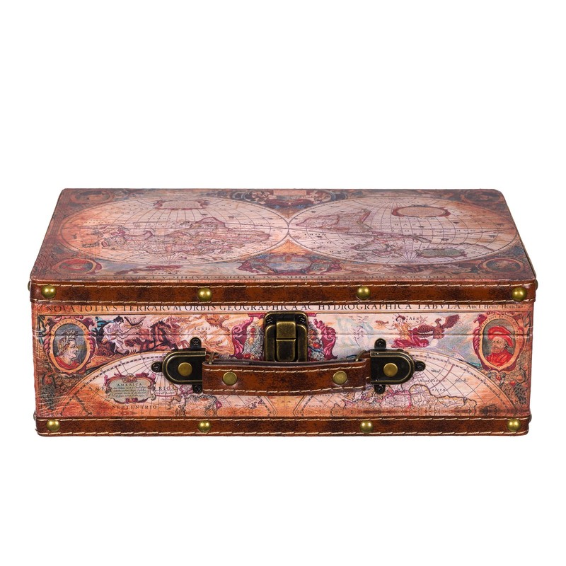 Birendy Chest Box KD 1288 Suitcase Set Wooden Chest Vintage