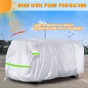 Federedevo Silver Car Cover Waterproof All Weather Compatible with 1950-1992
