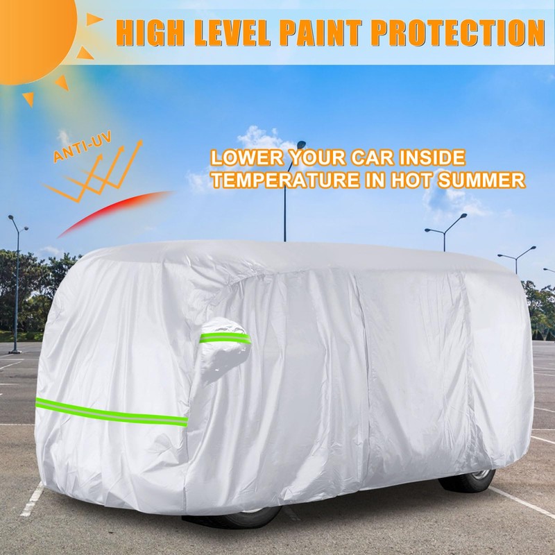 Federedevo Silver Car Cover Waterproof All Weather Compatible with 1950-1992