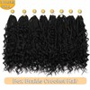 8 Packs Crochet Box Braids with Curly Ends Boho Braids