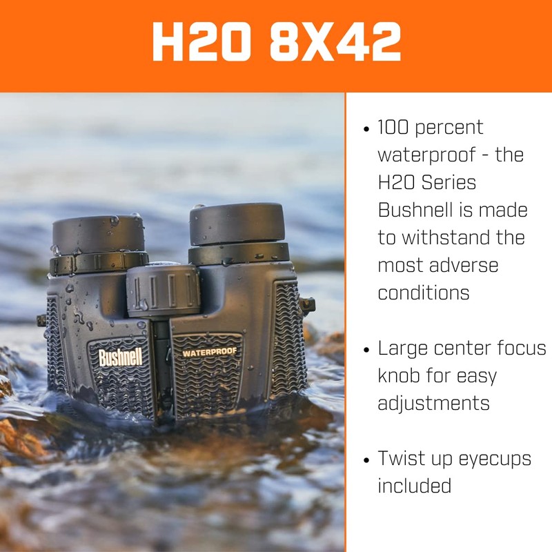 Bushnell Binocular, 8 x 42, Waterproof