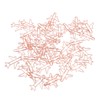 80pcs Airplane Shaped Paper Clips Rose Gold Prevent Rust Plane