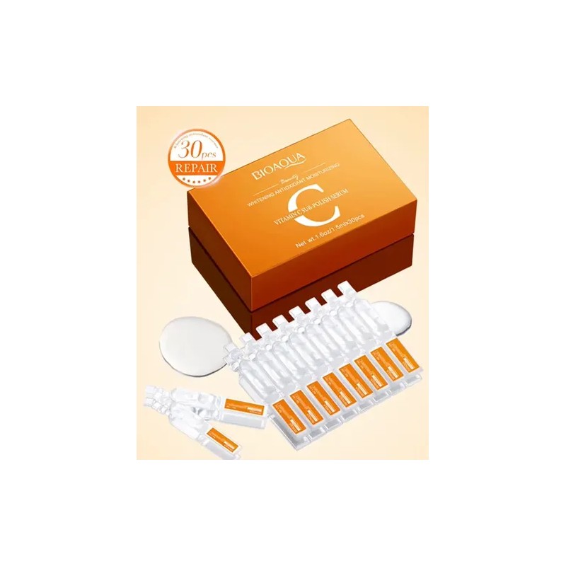 Ampolletas Vitamina C Antiarrugas Antimanchas Aclarante 30pz Momento De Aplicación