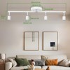 AIBOO Track Lighting Kit, Modern White Ceiling Spot Lighting with
