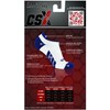 CSX Champion Low Cut Ankle Compression Socks, Navy on White,