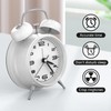 Yumyolk Classic Analogue Alarm Clock with Snooze Function, Vintage Quiet