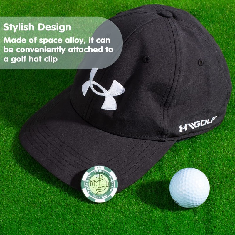 SlopeMaster ProGreen Reader - Golf Hat Clip Ball Marker with