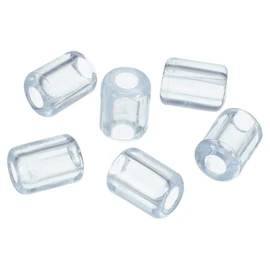 MECCANIXITY Kitchen Sink Rack Feet 5mm ID x 10.5mm OD PVC Sink Replacement Feet for Protective Sink Grid, Clear Pack of 20