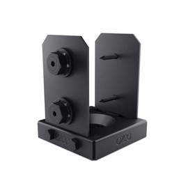 Ozco 4x4 Post Base Kit – Black Powder-Coated Steel, Heavy-Duty Deck & Pergola Post Anchor, Fits 3.5"- 4" Posts, Includes Hardware (1 Pack) 52107