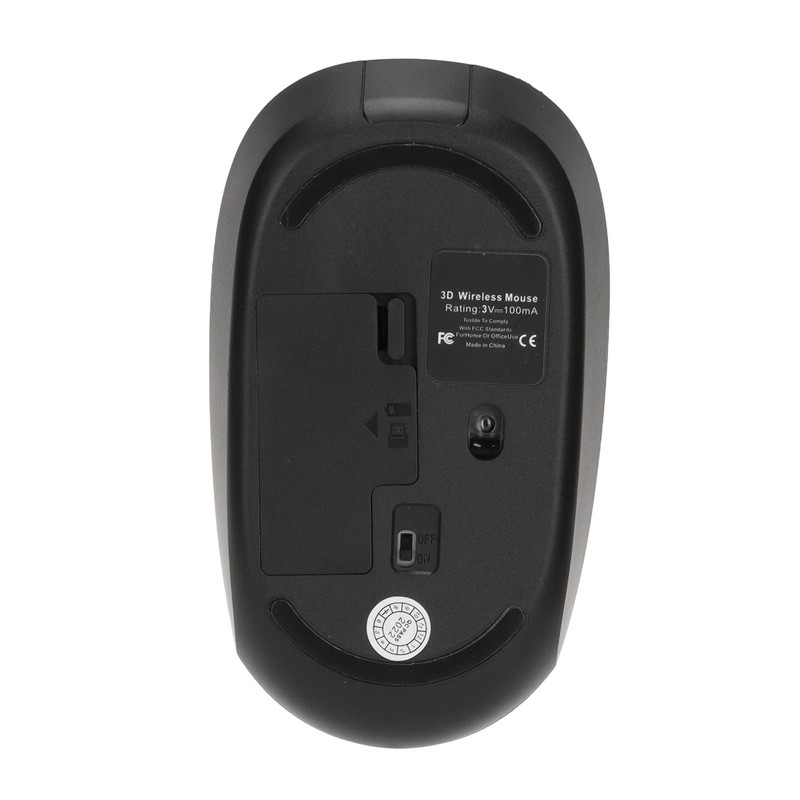 Wireless Type C Mouse 1200DPI Mute Button USB Dual Receiver