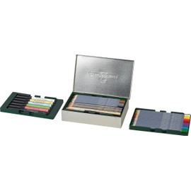 Faber-Castell 210009 Creative Studio Set 30 Pieces with Goldfaber Watercolour Pencils, Pencils Pitt Artist Pens and Accessories