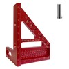 3D Multi-Angle Measuring Ruler - Aluminum Alloy - 22.5-90 Degree