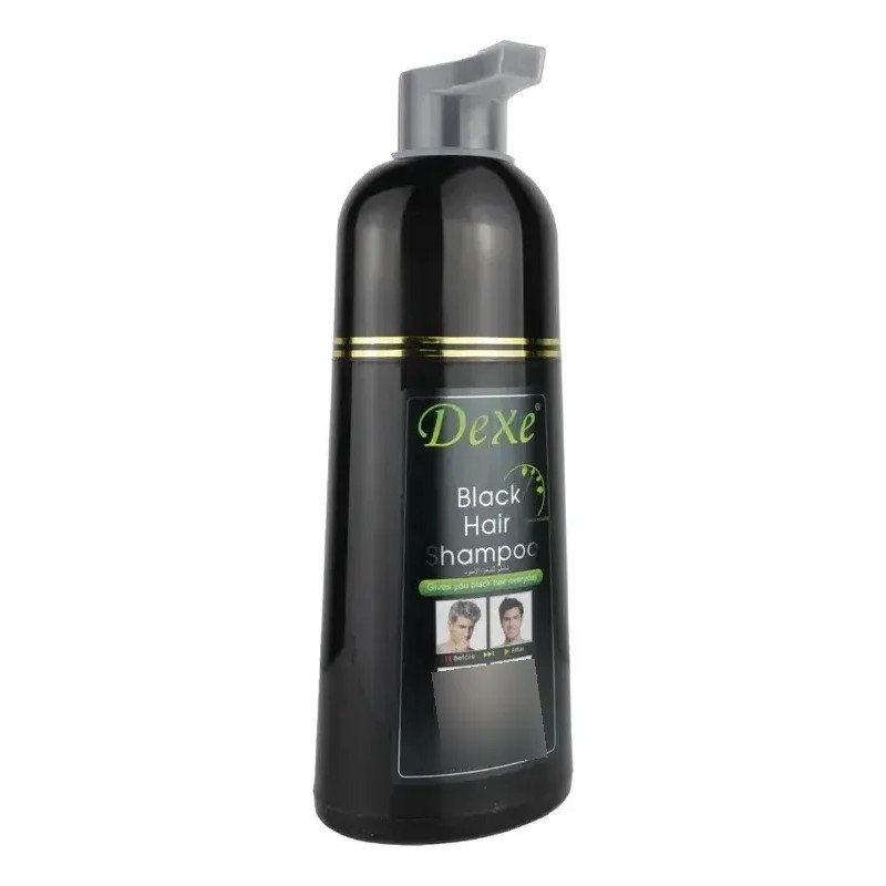 Shampoo Tinte Cubre Canas Dexe 400 Color Negro