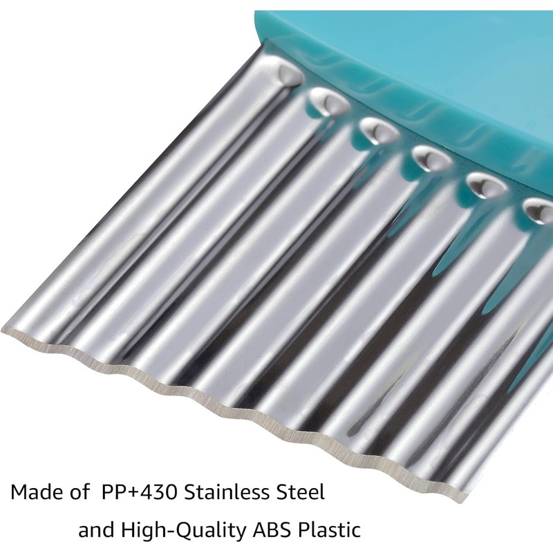 Crinkle Cutter Stainless Steel Potato Carrot Chip Vegetable Crinkle Wavy