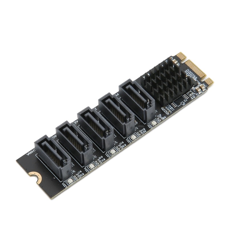 Convert Adapter Card M.2 NGFF BKEY SATA to 5 Port