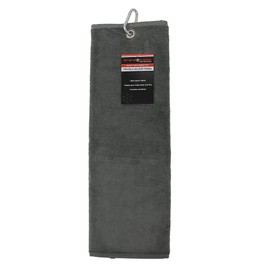 BrandFusion Tri-Fold Velour Anthrachite Towel