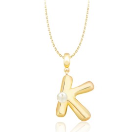 Milan Chiva Initial Letter Pendant Necklaces 14K Gold Plated Dainty Tiny Initial A-Z Necklace Trendy Jewelry MNS-1021GD