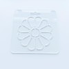 Clear Acrylic Sashiko Stencil, 12 x 12 cm, Traditional Flower