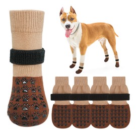 SCENEREAL Dog Socks to Prevent Licking Paws for Hardwood Floors Anti Slip, Dog Grippy Socks Shoes for Senior Small to Large Dogs, Dog Boots & Paw Protectors for Hot/Cold Scratching Pavement